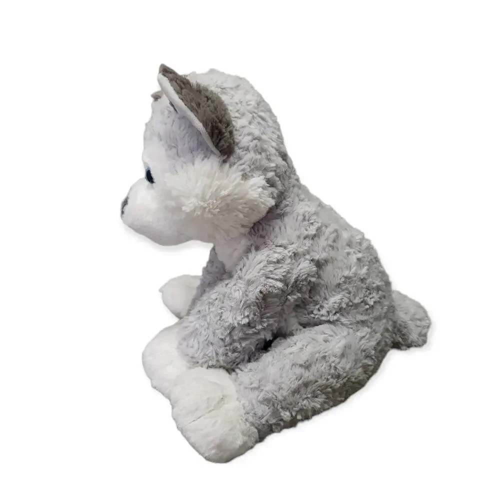 Build A Bear Gray Siberian Husky Dog w. Bright Blue Eyes Plush Stuffed Animal